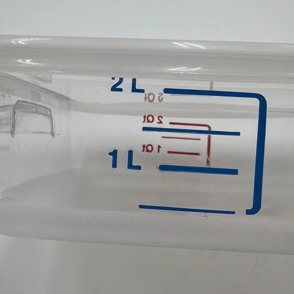 Rubbermaid Commercial Square Storage Container W/Lid 2 Qt Clear #6509